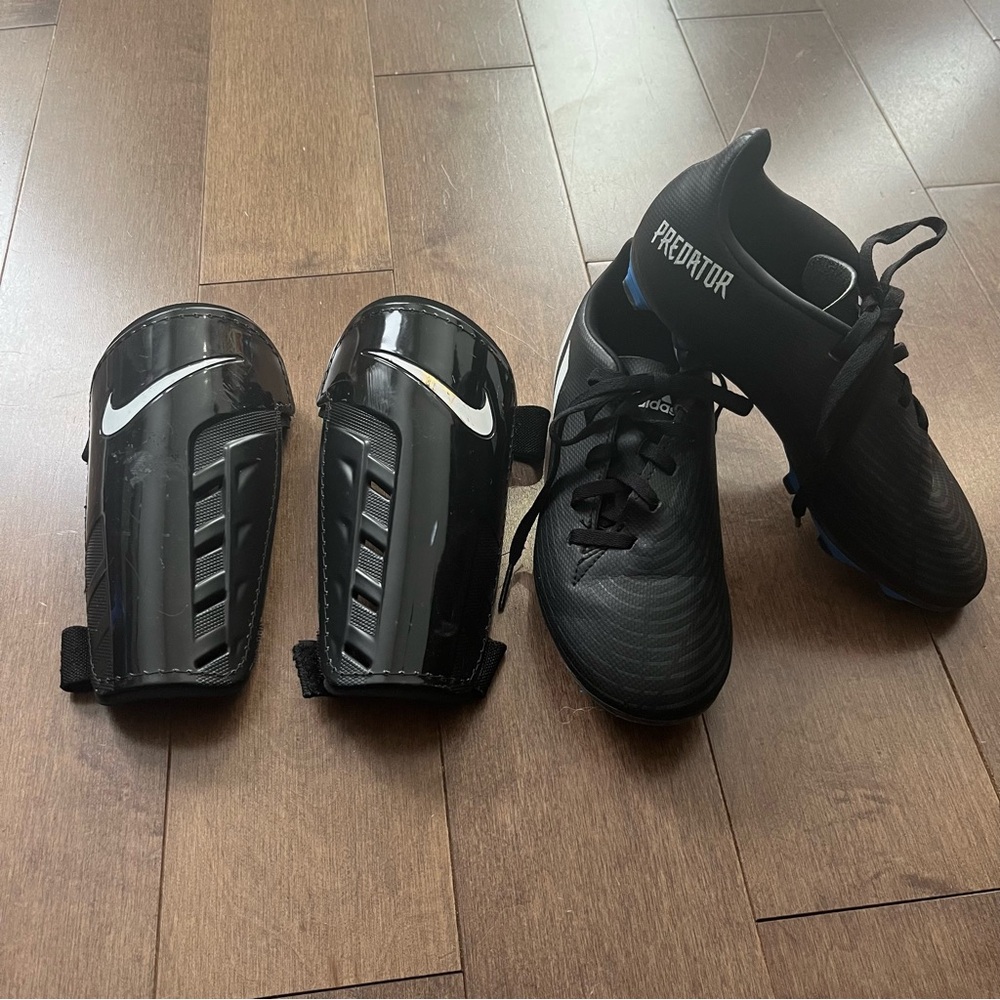 Kids Cleats and Shin Guards